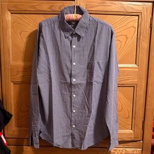 Steven Alan Black and White Checkered Button Down Shirt